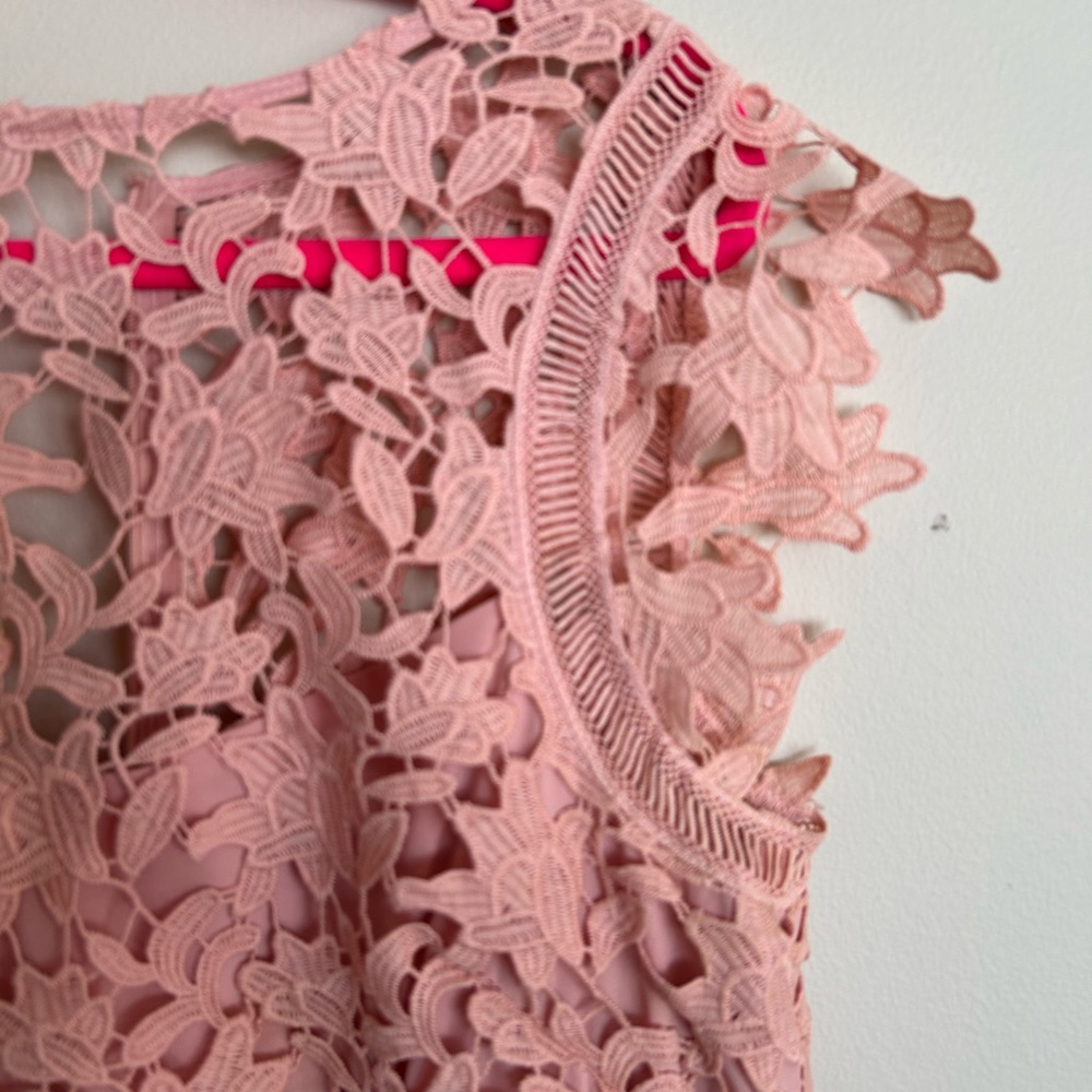 Eliza J Blush Lace Detail Dress - Picture 3 of 6